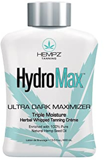 Hempz, Hydro Max, Ultra Dark Maximizer Tanning Lotion 13.5 Ounce by Performance Brand Group