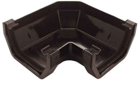 Black Square Guttering and Downpipe - Gutter and Pipe Fittings - Gutter Angle 90 Degree