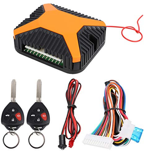 X AUTOHAUX Car Keyless Entry System Remote Control with Blank Key DC 12V