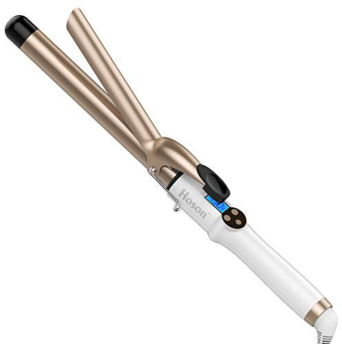 Hoson 25mm Lockenstab Pro Curl, Keramik Turmalin Beschichtung Lockenstab, LCD Display 9 Hitzeeinstellung 110 ℃ -210 ℃ mit Handschuh für alle Haartypen