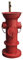 FINDYU Lavandino con Rubinetto Stile Industriale Idrante A Pavimento Lavandino del Bagno Retro Metallo Ferro Robusto Lavandino (Colore : Rosso)