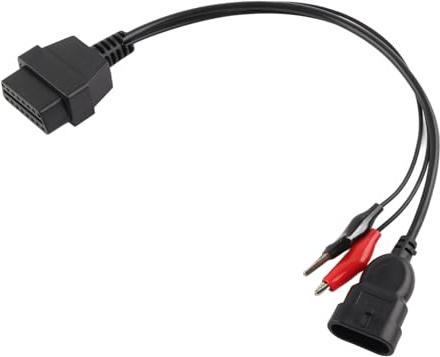 Qiilu Adapterkabel, 3-poliges bis 16-poliges 2-Adapteranschluss-Diagnosekabel für Alfa OBD