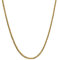 Edellis Königskette Collier Gold auf Massive Silber 925 Breite 3,2 mm Länge 50cm / 60cm zeitlose Herrenkette vergoldeter Silberschmuck für Herren tolle Geschenkidee mit Schmuckbox (60)
