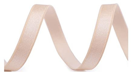 5M 10 mm Breite Satin BH-Träger Gummiband Ideal für BH-Trägern, Dessous, Schultergurten (Hautfarbe)