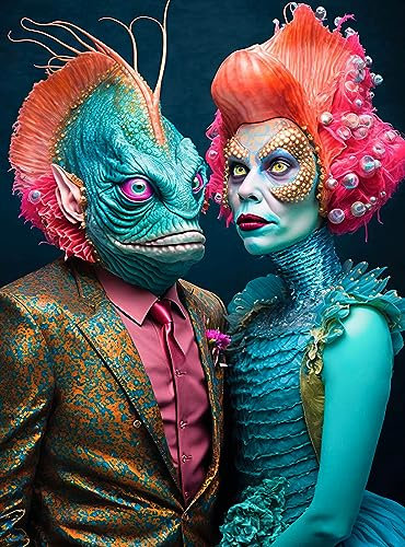 Meet The Aliens: Nymira and Dantar - A 1000-Piece Jigsaw Puzzle by Cross & Glory