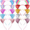 Graplan Glitzer Katzenohren Haarreif 10 Stück Katzenohren Stirnband Glitzer Katze Haar Hoops,Katzenohren Haarreif Kinder für Frauen Mädchen Tägliche Leben Party