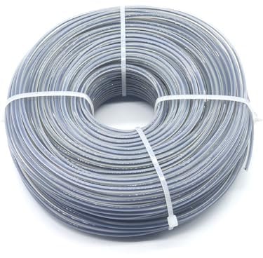 konkoke Filo decespugliatore,Filo decespugliatore 2,7mm,Filo decespugliatore indistruttibile,Filo Linee in Nylon per Tagliaerba (⌀2,7mm-68m-450g, Due Colori/Rotondo)
