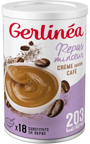 Gerlinéa - Crème Repas Minceur - Substitut de Repas Complet et Rapide - Saveur : Café - 540 g