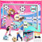 VATOS Fußball Spielset für Kinder 3 4 5 6 7 8, Sportspaß für Garten Indoor Outdoor, Weich Flanell Fußballtore, Fußball mit Klettbällen Spielzeug Geburtstag Ostern Geschenke für Jungen Mädchen