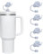 4Pcs Elephant Straw Cover for Stanley 40&30 Oz Cup, 10mm Silicone Straw Covers Cap for Stanley Cup Accessories, Cute Straw Topper, Straw Cap Stopper for Reusable Straws Tip Lids（JLY244）