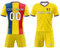 tiansiaben Fußballtrikot, Rumänien, V-Ausschnitt, personalisierbar, für Herren, Kinder, Jungen, Fußball-T-Shirt, Shorts, Fußballtrikot, Geschenke, individuelle Fußball-Sportbekleidung, Trikot-Tops,