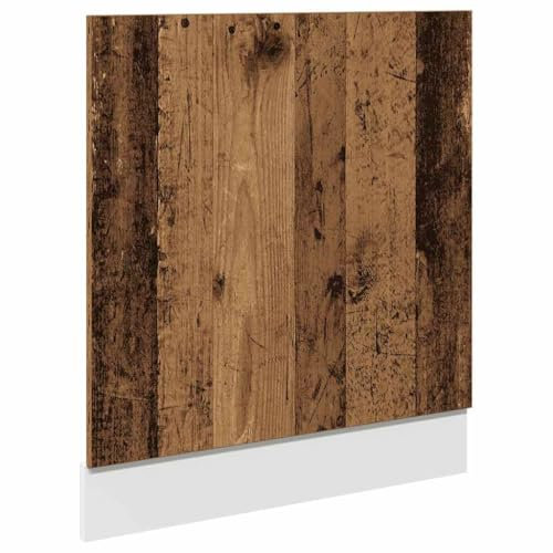 vidaXL Panel de lavavajillas “Lyon” Madera ingeniería Envejecida