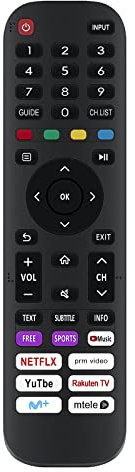 VINABTY Mando a Distancia de Repuesto Adecuado para Hisense Full HD Smart TV 40A4BG 32A4BG 32A4BGTUK 40A4BGTUK 32A4CG 32A4DG 32A4DGCH 32A4EG 32A4FG 32A4GG 32A4HG 32A4EGCH 32A4FGTUK 40A4CG 40A4DG