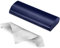 FINTIE Brillenetui Metall Aluminium - Tragbare Hardcase Flach Brillen Etui mit Brillenputztuch für Herren und Damen, Marineblau