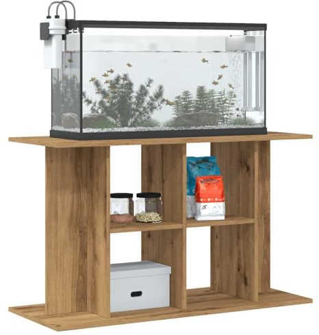 Tomostar Support pour Aquarium, Meuble pour Aquarium Meuble de Base Table d'aquarium chêne Artisanal 100x40x60 cm Bois ingénierie