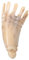 UKCOCO Massage Corne Brosse Relaxante pour Démêler et Accessoire de Capillaires Élégant