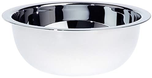 Edwin Jagger RN6 Contemporary Stainless Steel Classic Luxury Shaving Bowl for Shaving Cream or Shaving Soap for Men and Women