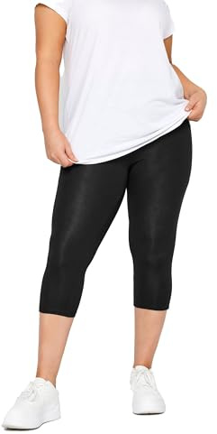 Yours - Curve Tummy Control Soft Touch Stretch Cropped Leggings - Women's - Plus Size Curve