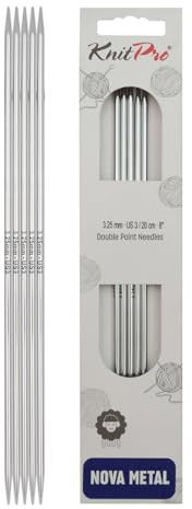 KnitPro Nova Double Pointed Needles 8 (20cm) | 3.25mm