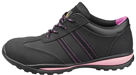 Amblers Safety FS47 Heat Resistant Lace Up Safety Trainer Black/Pink