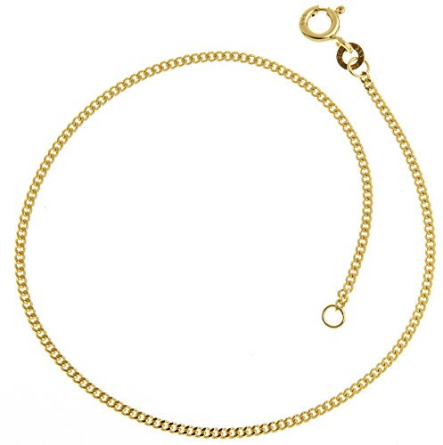 Panzerkette Armband, Gold - Breite 1,2mm - Länge 21cm, 333er Gold