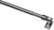 GARDINIA Caféhausstange California, Scheibenstange, Befestigung am Fenster, Zum Schrauben, Träger kürzbar, Ausziehbar: 120-225 cm, Ø 12 mm, Metall, Silber-matt
