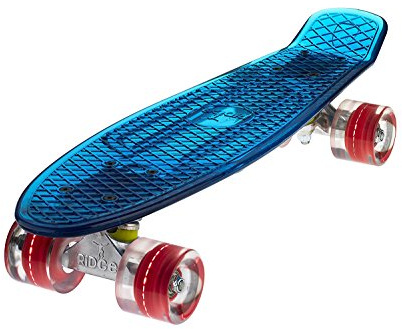 Ridge Skateboard Blaze Mini Cruiser , blau/rot, 55 cm