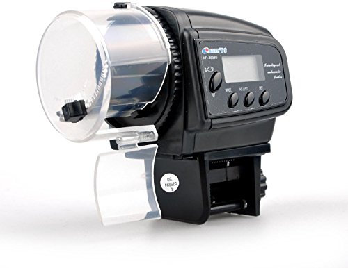 Binnan Dispensador de Comida Alimentador Automático de Peces con Pantalla LCD para Acuario