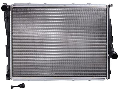 BESTPRICE1 x Radiador Enfriador de agua para coches sin enfriador de aceite Compatible con BMW 1 (E87),3 (E46),Cabriolet (E46),Compact (E46),Coupe (E46),Touring (E46),Z4 Coupe (E86),Z4 Roadster (E85)