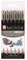 SAKURA Fineliner-Set 6 Stück versch. Farben wasserfest Größe 0,45 mm