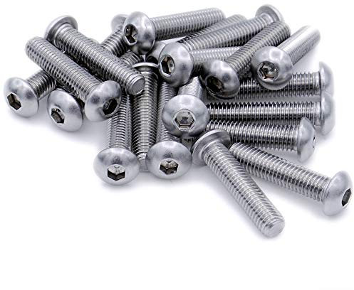 M3 (3 mm x 40 mm) Vis à tête hexagonale pour machine (boulon) – Acier inoxydable (A2) (lot de 20)