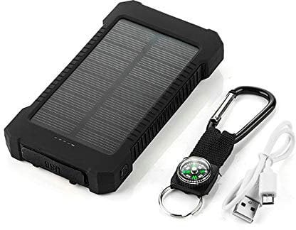 Batería Externa Solar para Huawei P30 Smartphone Tableta Cargador Universal Power Bank 4000mAh 2 Puerto USB
