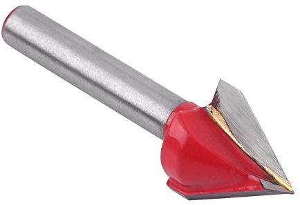 Shank V Groove Router Bit, 3D CNC Incisione Router Cutter 6mm Shank Lavorazione Del Legno Bit Intaglio Coltello Utensile di Taglio 60 °(6*16mm)