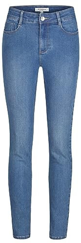 Morgan Femme Denim Slim Basique 212-pam Pantalons, Jean Stone, 34 EU