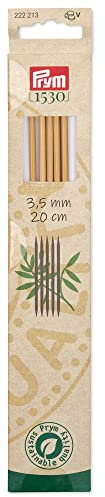 Prym 222213 Strumpfstricknadeln Prym 1530, 20 cm, 3,5 mm, Holzfarben