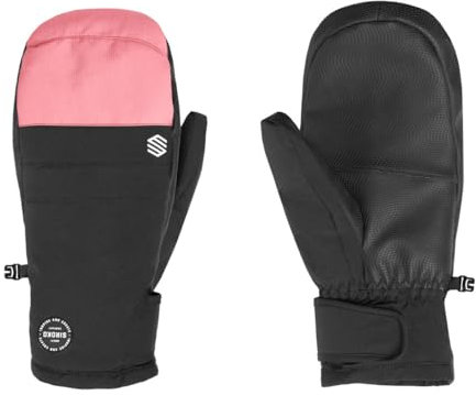 SIROKO Fäustlinge Wintersport Pitztal Pink Schwarz Herren & Damen, Schwarz/Bubblegum Pink, XL