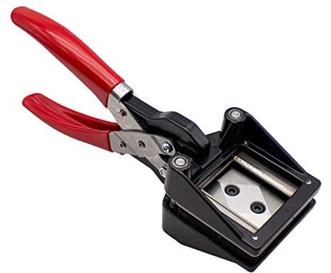 Toplionace Handheld Passfotoschneider Passfoto Zange Visitenkarte Rechtwinkliges Schneidwerkzeug (40x50MM)