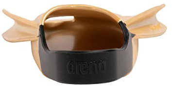 arena Powerfin Pro II Schwimmbad-Trainingsflossen, Schwimmflossen für Erwachsene, Flossen aus 100% Silikon, Komfortable Kurzflossen für das Schwimmbad, GOLD, 38-39