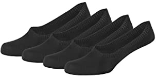 s.Oliver Damen Füßlinge 4er Pack 39/42 black