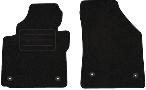 Vorne Velour Fußmatten Satz für Volkswagen Caddy III/IV/Typ 2K (2003-2020) - 2-teilig - Passgenau