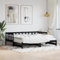 ARKEM Tagesbett Ausziehbar Ausziehbett Bett Zum Ausziehen Sofa Bett Daybed Sofa Bett Mit Ausziehbett Schwarz 90x200 cm Massivholz Kiefer