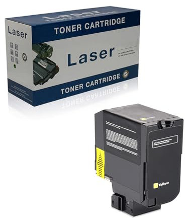 Ineecink Kompatible Tonerkartusche Als Ersatz Für Lexmark XC4140 24B6720 24B6717 24B6718 24B6719 Zur Verwendung Mit Lexmark XC4140 XC4150 XC4143 XC4152 Drucker,Gelb