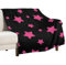 Hixingo Kuscheldecke Fleecedecke Wolldecke, Mikrofaser Sofa Überwurfdecke 3D-Druck Flauschig Sofadecke, Weich Sofaüberwurf Couchdecke Wohndecke (178x200cm,Rosa Sterne)