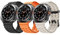 NotoCity für Samsung Galaxy Watch Ultra Armband, 47mm weiches Silikonarmband für Samsung Galaxy Watch 7 Ultra(Schwarz+Sternenlicht+Orange)