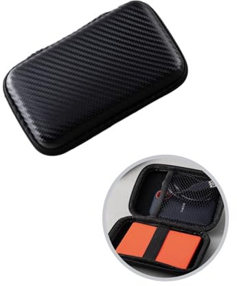 KGDUYC 1 Stück Festplatten Case - Tragbare Kabelorganizer Festplatten Tasche,Robust de Stoßsicher Hardcase Klein für HDD,Für 2,5 Zoll Festplatten, Portable SSD Externe Festplatte