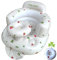 Asiento inflable para bebés a partir de 4 – 24 meses, sofá de apoyo para la espalda del bebé, soporte de suelo para aprender a sentarse (trébol fresa)