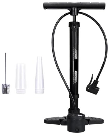 Fahrradreifenpumpe, Manometer-Fahrradpumpe, 230 PSI Standpumpe, Handluftpumpe, Fahrradreifenfüller, tragbare Fahrradpumpe, Fahrradpumpe mit Messgerät, Mountainbike-Pumpe, Luftpumpe für Reifen