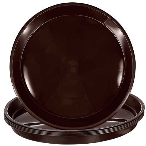Kisangel 1 Juego Bandeja Platillo para Plantas Plato De Maceta Múltiple Ollas con Platillos Insertos De Jardinera para Macetas Grandes Macetas Transparentes Plástico Reciclado 5 Piezas