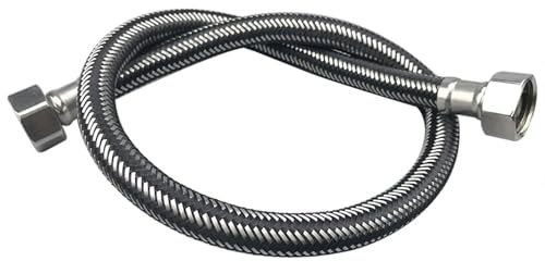 WWPMNQD Duschschlauch 50 cm Edelstahl Bad Küche Warmwasserbereiter Schlauch Flexible Brauseschlauch Heizung Wasserkopf Sanitär Rohr Schlauch for Home Hotel