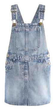 NEXT Mädchen Standard Trägerkleid aus Denim